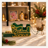 Green - CrafTreat Scrapbook Blank - Sleigh Pull Flap Album