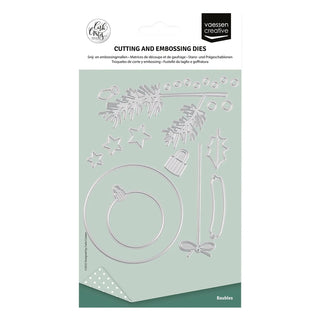 Vaessen Creative • Cutting and Embossing Dies Christmas Ornaments 15pcs