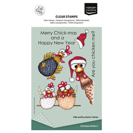 Vaessen Creative • Clear Stamps Christmas Chickens 2 (10pcs)