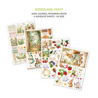 Woodland Party Junk Journal & Ephemera Book A4 32/Pkg