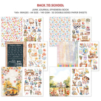 Back To School Junk Journal & Ephemera Book A4 32/Pkg