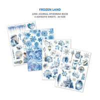 Frozen Land Junk Journal Ephemera Book A4 32/Pkg