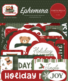 Have A Beary Christmas Ephemera