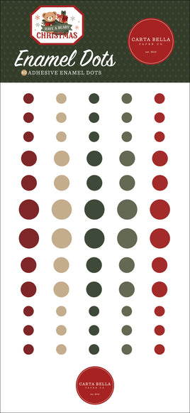 Have A Beary Christmas Enamel Dots