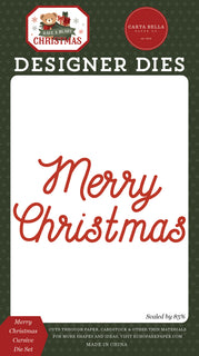 Merry Christmas Cursive Small Die Set