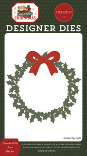 Wreath With Bow Die Set