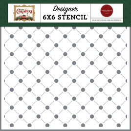 Holiday Lattice Stencil
