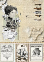 Typographic Creative Pad A4 9/Pkg