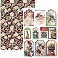Bohemian Burgundy Creative Pad A4 9/Pkg