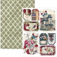 Bohemian Burgundy Creative Pad A4 9/Pkg