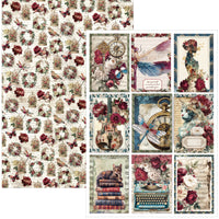 Bohemian Burgundy Creative Pad A4 9/Pkg