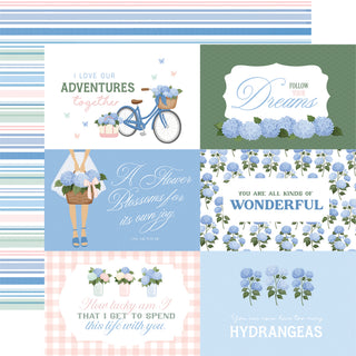 6x4 Journaling Cards - Carta Bella Flower Shoppe Cardstock 12