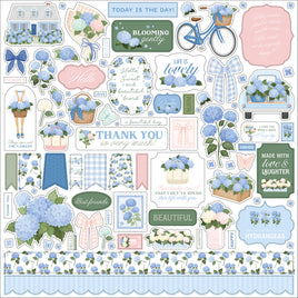 Flower Shoppe - Carta Bella Elements Cardstock Stickers 12"X12"