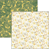 Ciao Bella Sparkling Christmas Paper Pad 8"x8" 12/Pkg