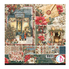 Merry & Bright Pad 8"x8" 12/Pkg