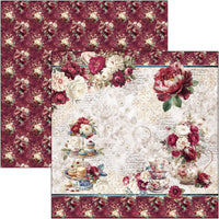 Bohemian Burgundy Pad 8"x8" 12/Pkg