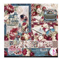 Bohemian Burgundy Pad 8"x8" 12/Pkg