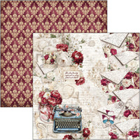 Bohemian Burgundy Pad 8"x8" 12/Pkg