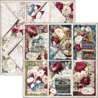 Bohemian Burgundy Pad 8"x8" 12/Pkg