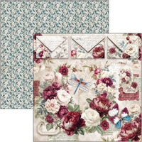Bohemian Burgundy Pad 8"x8" 12/Pkg