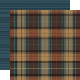 Carta Bella Here Comes Autumn Cardstock 12"X12" - Moody Plaid