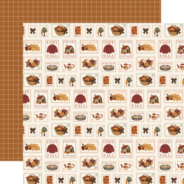Carta Bella Here Comes Autumn Cardstock 12"X12" - Cozy Fall Stamps