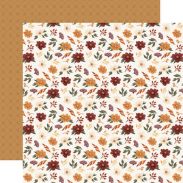 Carta Bella Here Comes Autumn Cardstock 12"X12" - Fall Floral Picks