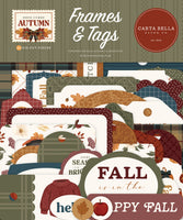 Here Comes Autumn - Carta Bella Tags & Frames Ephemera
