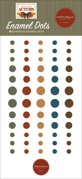 Here Comes Autumn - Carta Bella Adhesive Enamel Dots