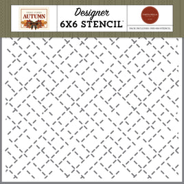 Thankful Stitches - Carta Bella Stencil 6"X6"