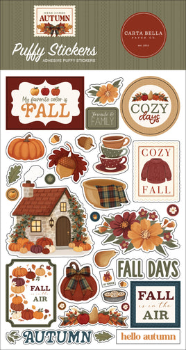 Here Comes Autumn - Carta Bella Puffy Stickers
