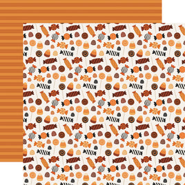 Spooky Treats - Carta Bella Handmade Halloween Cardstock 12"X12"