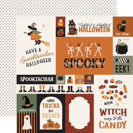 Multi Journaling Cards - Carta Bella Handmade Halloween Cardstock 12"X12"