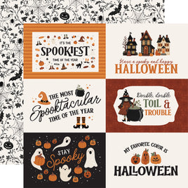 6x4 Journaling Cards - Carta Bella Handmade Halloween Cardstock 12"X12"