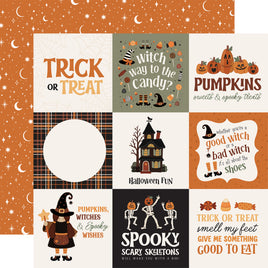 4x4 Journaling Cards - Carta Bella Handmade Halloween Cardstock 12"X12"
