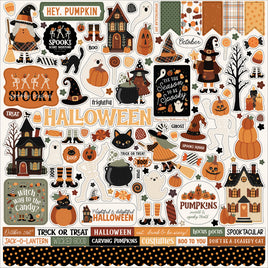 Handmade Halloween - Carta Bella Elements Cardstock Stickers 12"X12"