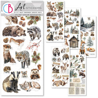 Forest Tales Transparent Adhesive Sheets 5/Pkg