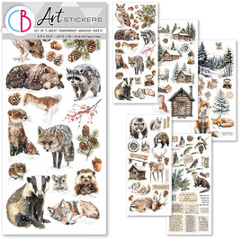 Forest Tales Transparent Adhesive Sheets 5/Pkg