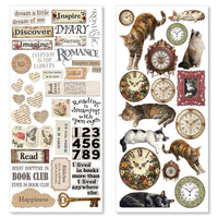 Book Lover Transparent Adhesive Sheets 5/Pkg