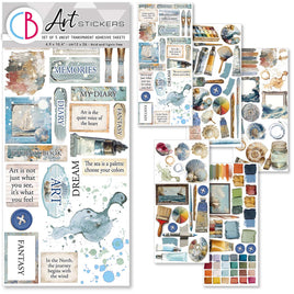 An Artist Journey Transparent Adhesive Sheets 5/Pkg