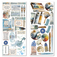 An Artist Journey Transparent Adhesive Sheets 5/Pkg