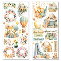 Art Stickers Lunibloom Transparent Adhesive Sheets 5/Pkg