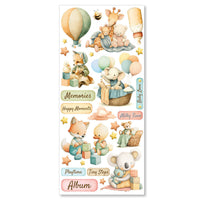 Art Stickers Lunibloom Transparent Adhesive Sheets 5/Pkg