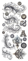 Typographic Art Stickers Transparent Adhesive Sheets 5/Pkg
