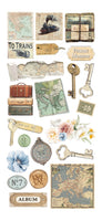 Eastern Journey Art Stickers Transparent Adhesive Sheets 5/Pkg