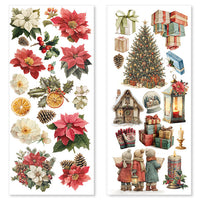 Merry & Bright Art Stickers Transparent Adhesive Sheets 5/Pkg