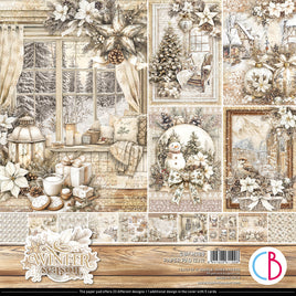 Winter Season Patterns Pad 12"x12" 8/Pkg