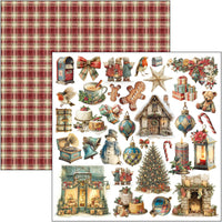 Merry & Bright Paper Pad 12"x12" 12/Pkg