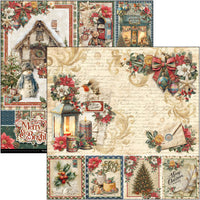 Merry & Bright Paper Pad 12"x12" 12/Pkg