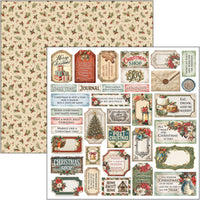 Merry & Bright Paper Pad 12"x12" 12/Pkg